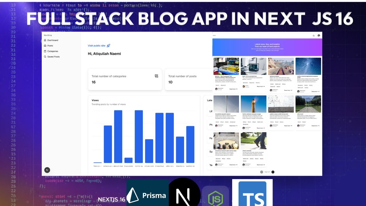 Build a Complete Full-Stack Blog App with **Next.JS 16