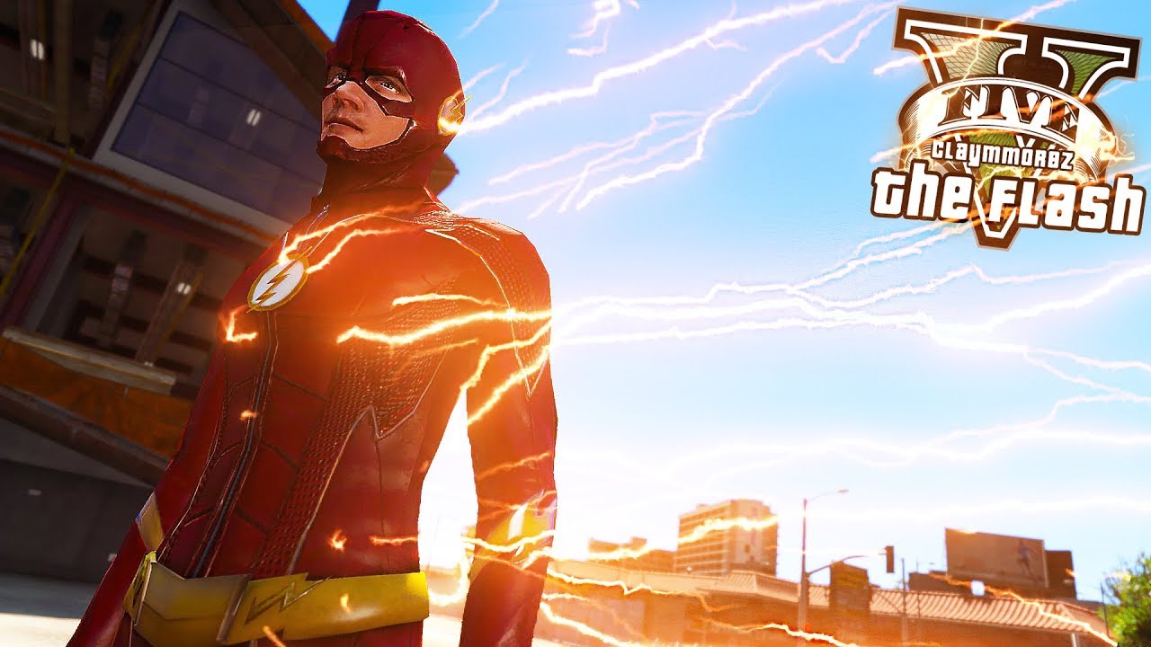 The Flash Stops Gang Fight with FLASH MOD 2.0! (GTA 5 Flash Mod)