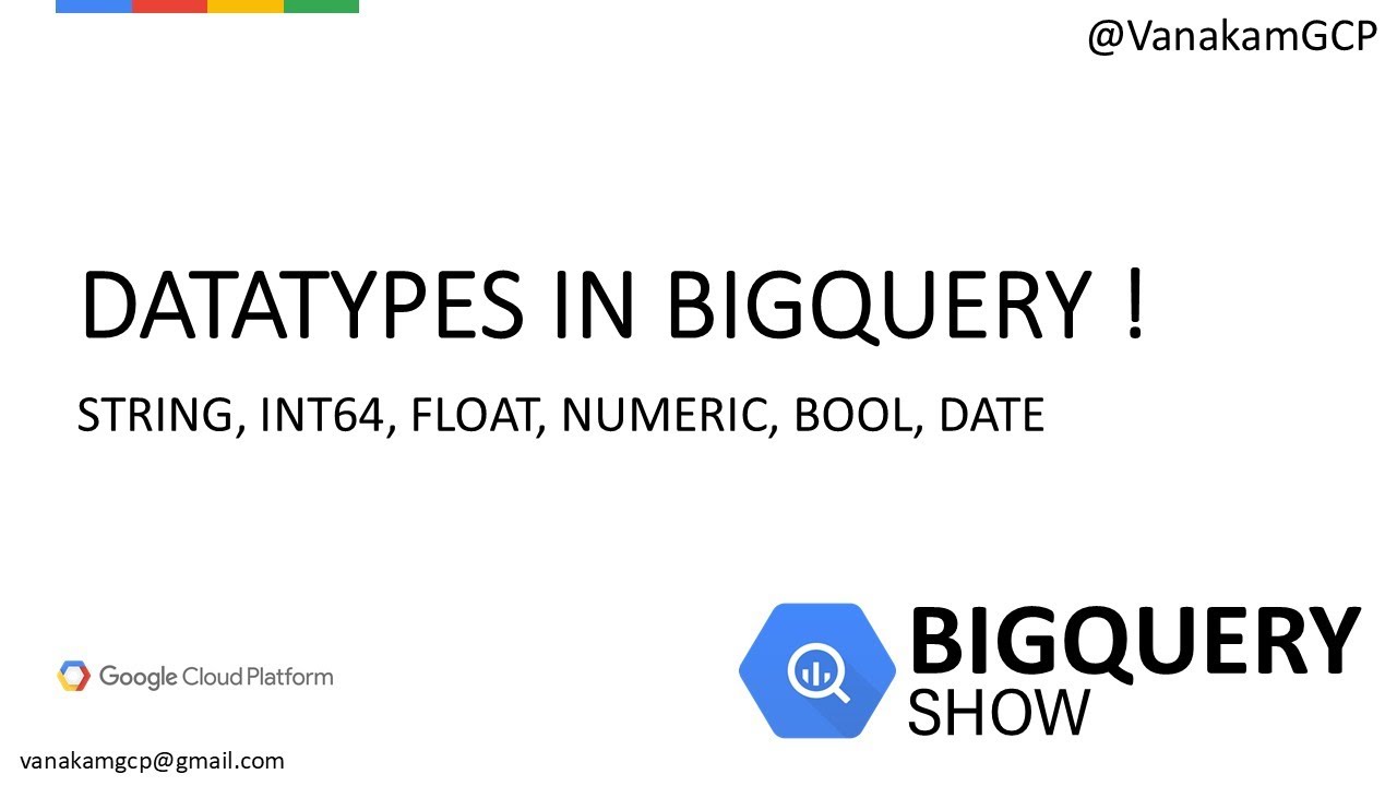 BigQuery SQL: Understanding Data Types with Real-Time Examples