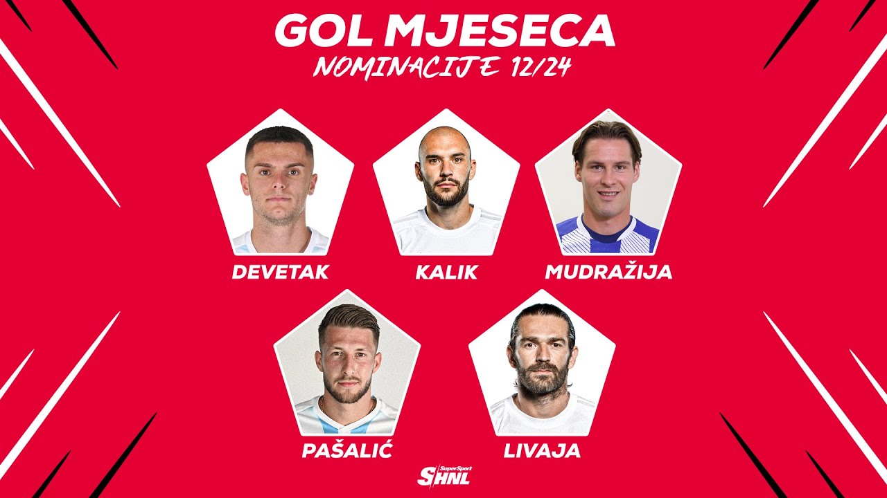 SuperSport HNL - Nominacije za gol mjeseca / prosinac 2024.
