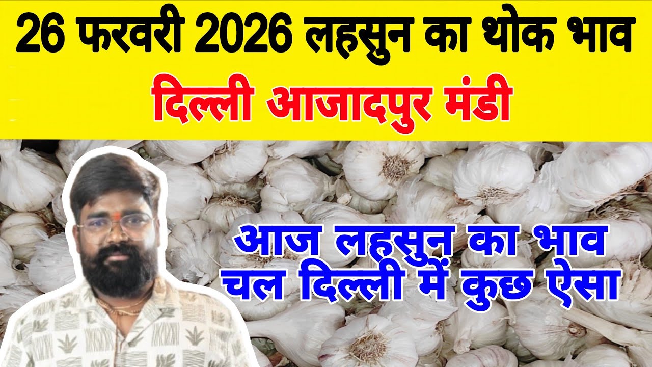 26 Feb 2026 | Today Garlic Market Price | Garlic Price The Shocking Prediction #mandirates #garlic