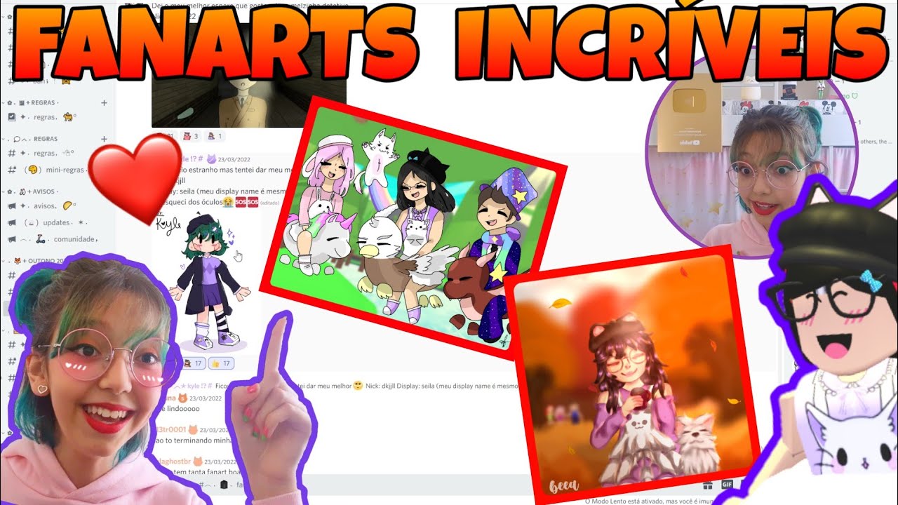 REAGINDO a FANARTS de INSCRITOS VALENDO ROBUX!!!