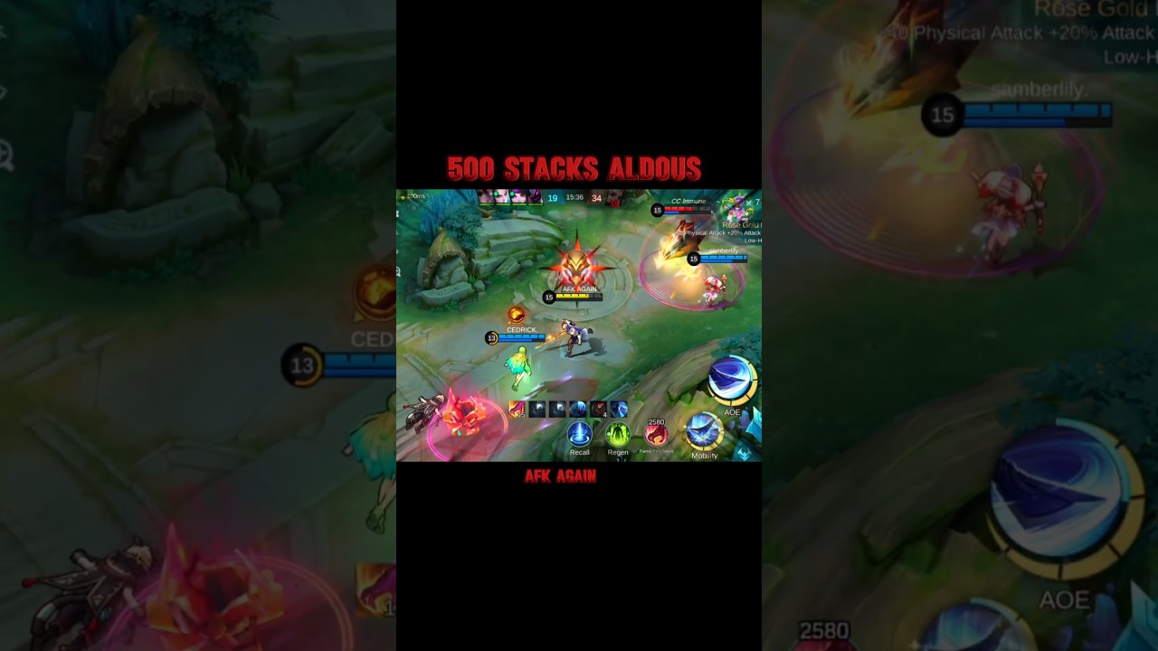 Alucard Vs 500 Stacks Aldous #mlbb #shorts #alucard
