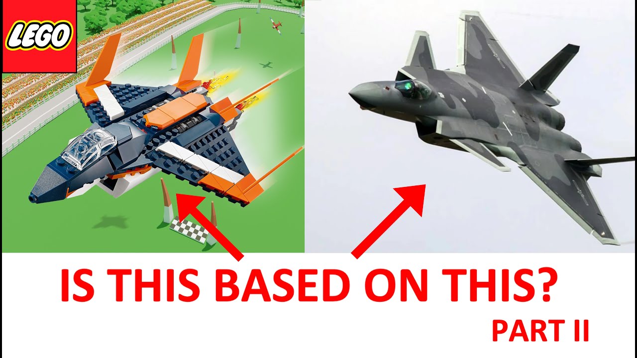 ТОП10 наборов самолётов LEGO и их военные эквиваленты, часть II