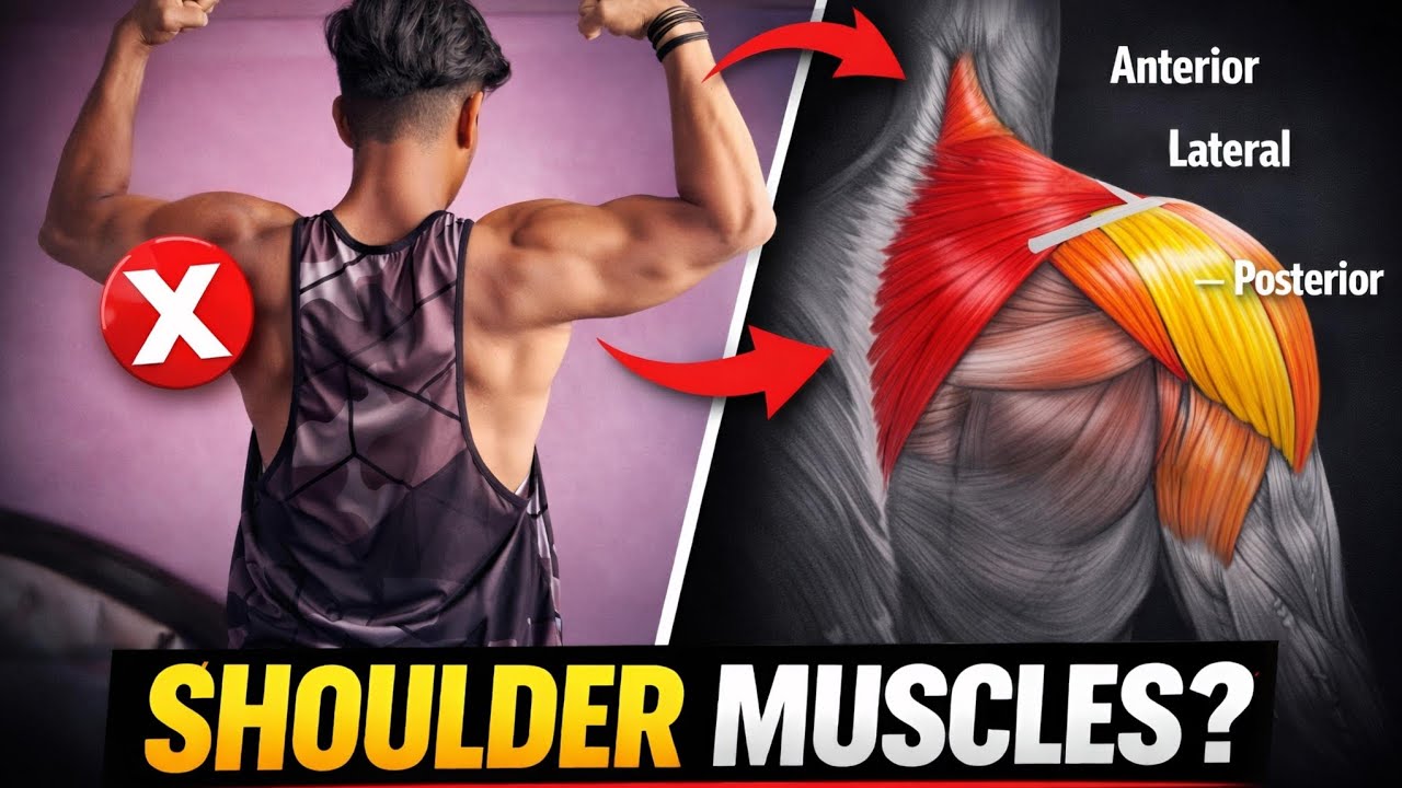 DELTOID MUSCLES EXPLAINED | Anterior  Lateral and Posterior | 🔥