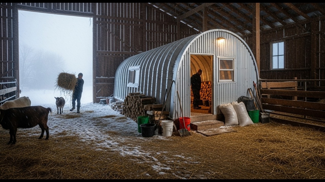How He Built a Barn Quonset Hut That Survived the Harshest Blizzard in 45 Years