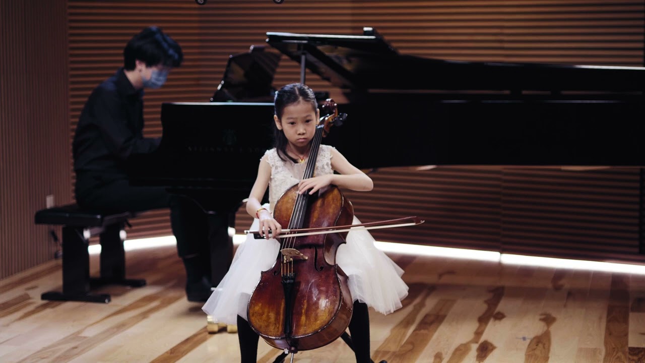 J.C.Bach Cello Concerto in C minor, 1st movement - Emily Runqi Yang - 8yrs 2/17/2025