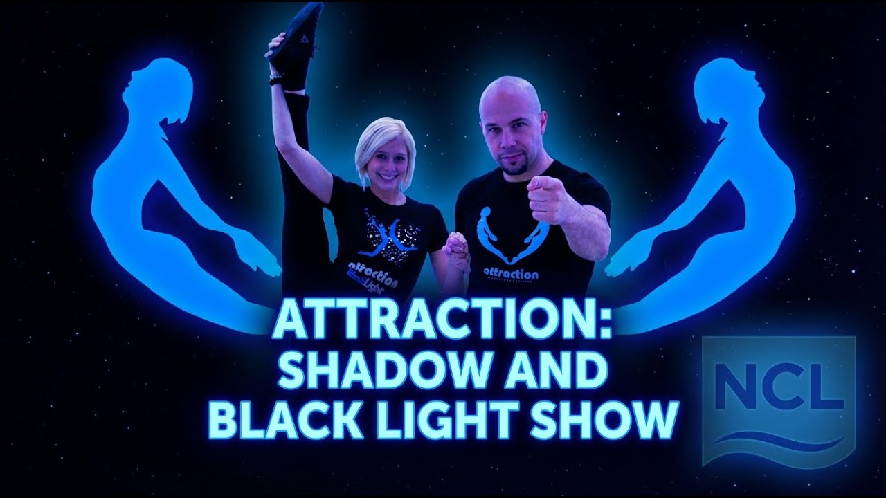Attraction: Shadow and Black Light Show (Norwegian Escape - December 2022)