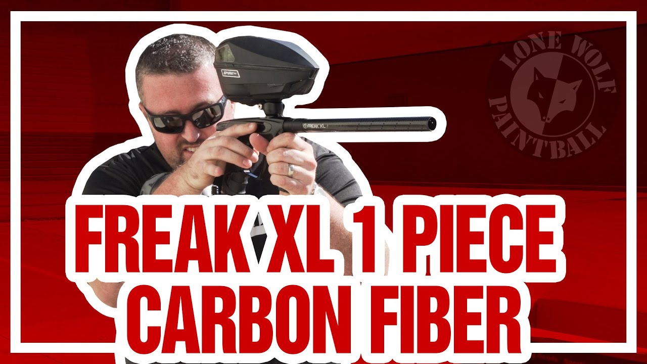 Gog Freak XL 1 Piece Carbon Fiber Barrel on a Luxe X | Lone Wolf Paintball Michigan