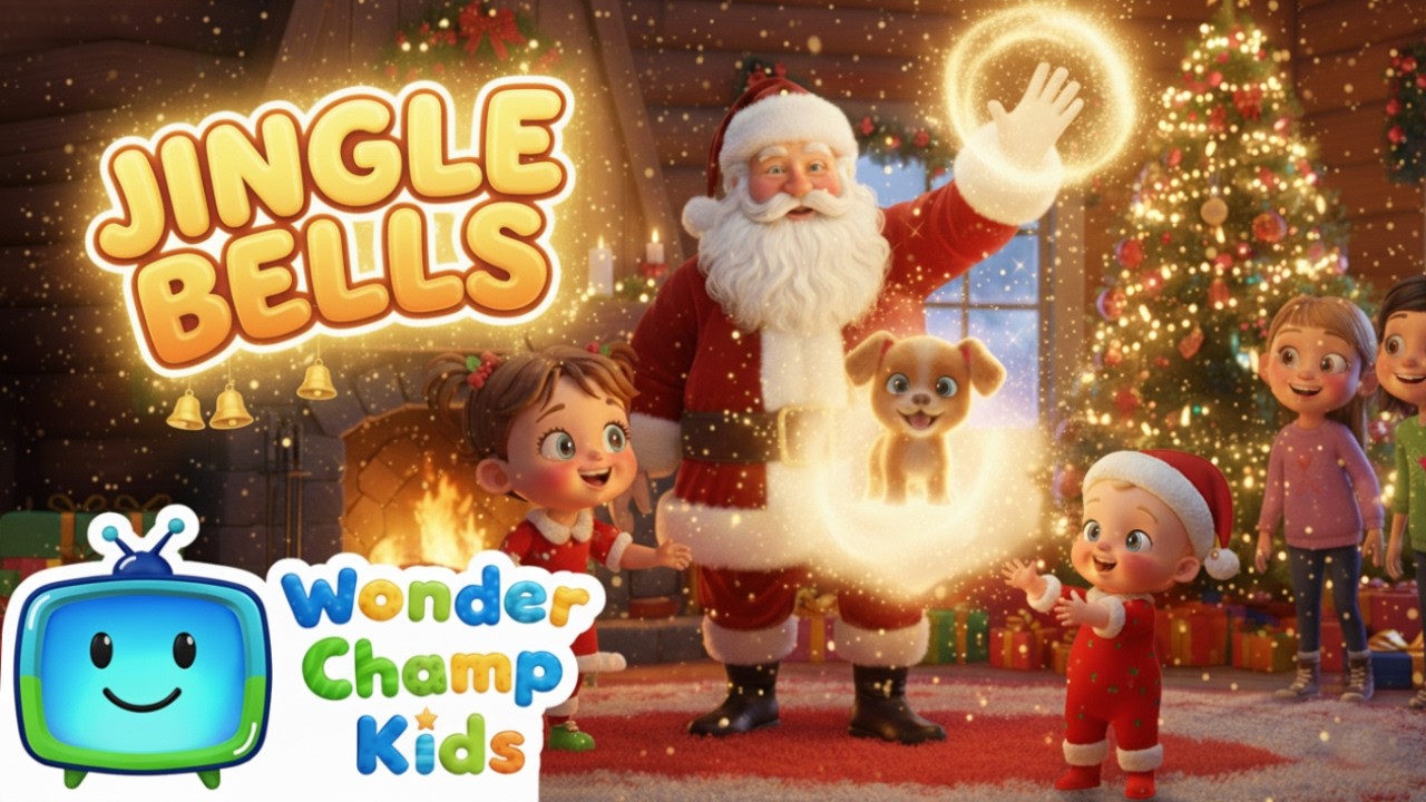 🎄 Jingle Bells | Magical Christmas Adventure 🎅 | Nursery Rhymes Kids | Wonder Champ Kids #SantaClaus