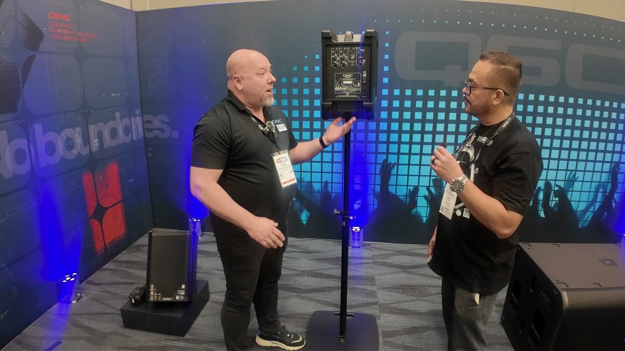 QSC CB10 & LS218 at NAMM