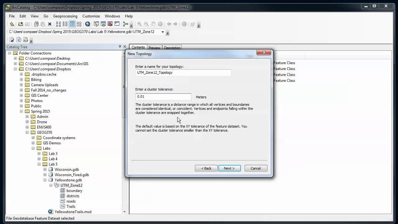 ArcGIS - Geodatabase Topology - Part 1