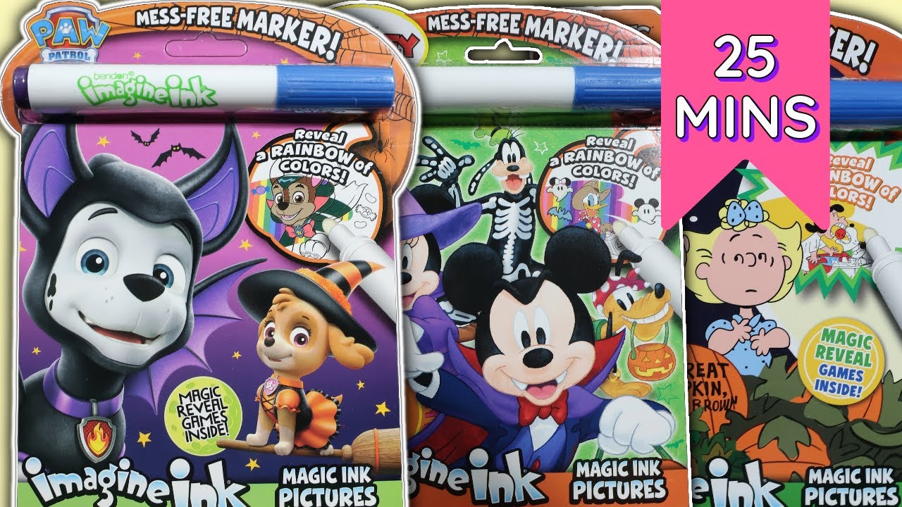 Halloween Imagine Ink Coloring & Activity Book Compilation