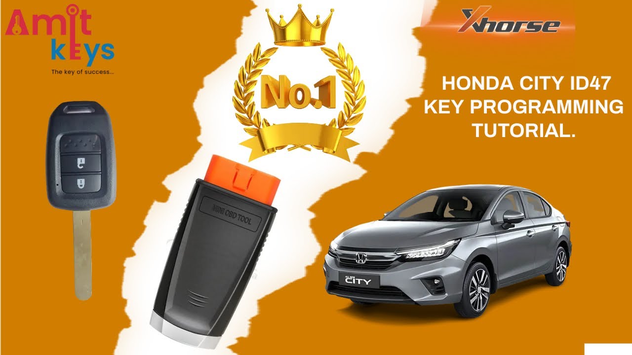 HONDA CITY ID47 KEY PROGRAMMING. @AmitKeys @xhorseglobal6862  @Honda #MINIOBD