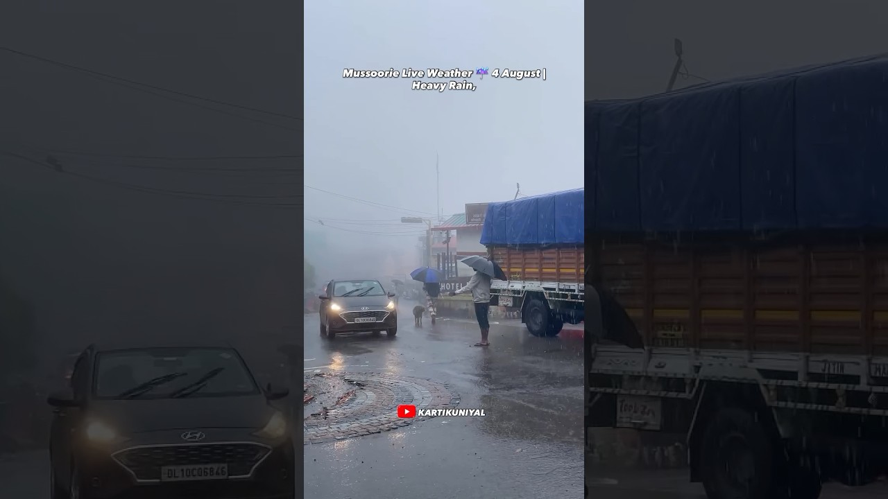 Mussoorie Today 😱 August 4 Weather Update Continuous Rain ☔ Landslide Alert Must Watch Before You...