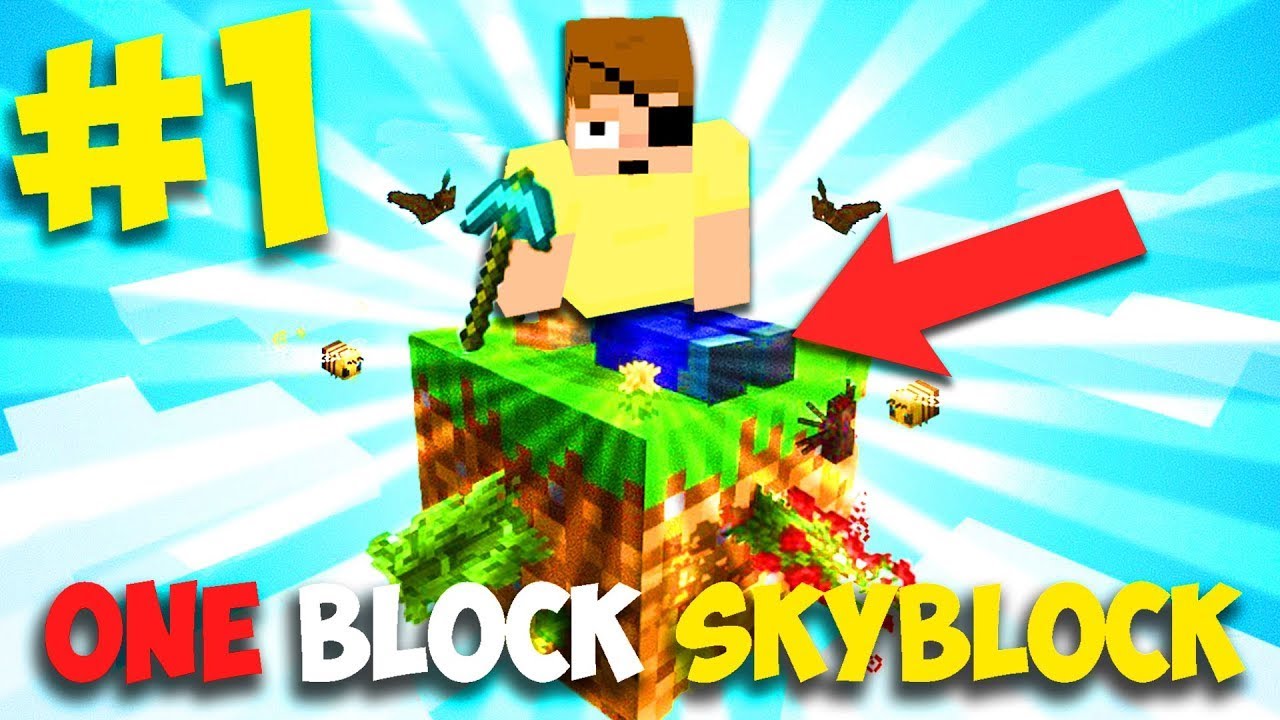 LA SKYBLOCK SU MINECRAFT CON UN BLOCCO SOLO !!