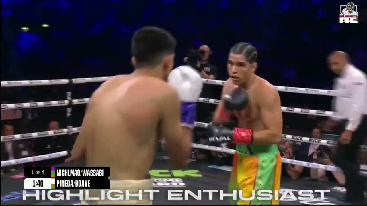 Alex Wassabi KNOCKS DOWN PINEDA Misfits Boxing