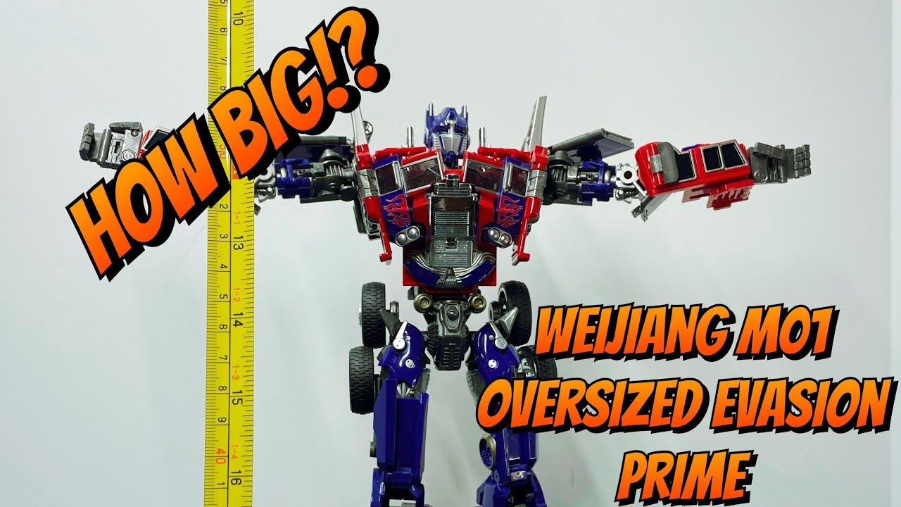 Weijiang M01 oversized evasion mode optimus prime | size comparison