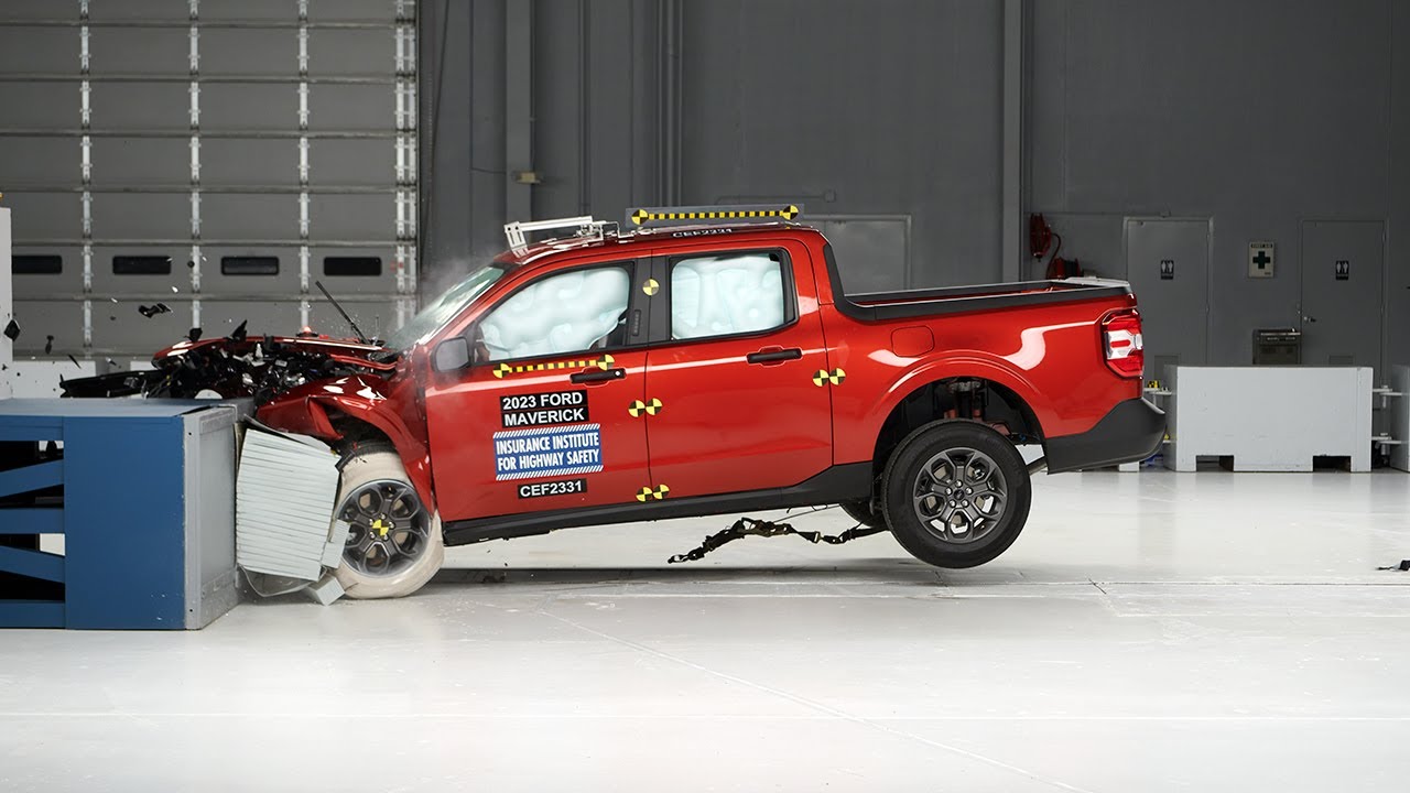 2023 Ford Maverick updated moderate overlap IIHS crash test