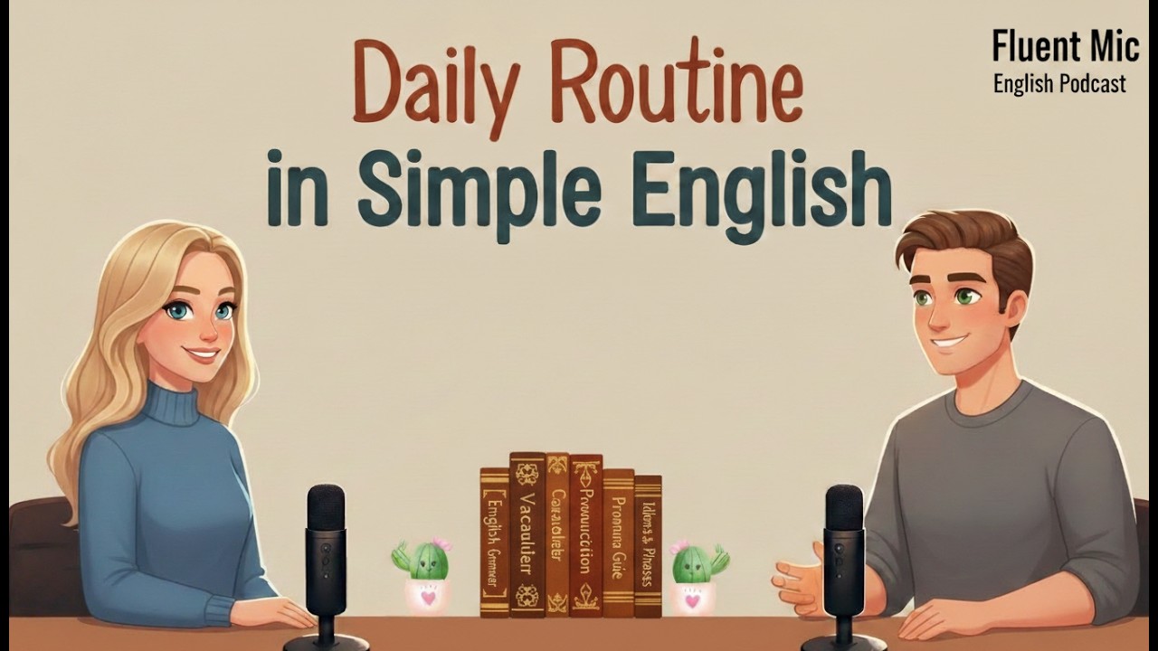 Daily Routine in Simple English | English Podcast For Easy English Conversation | Learn Fast English