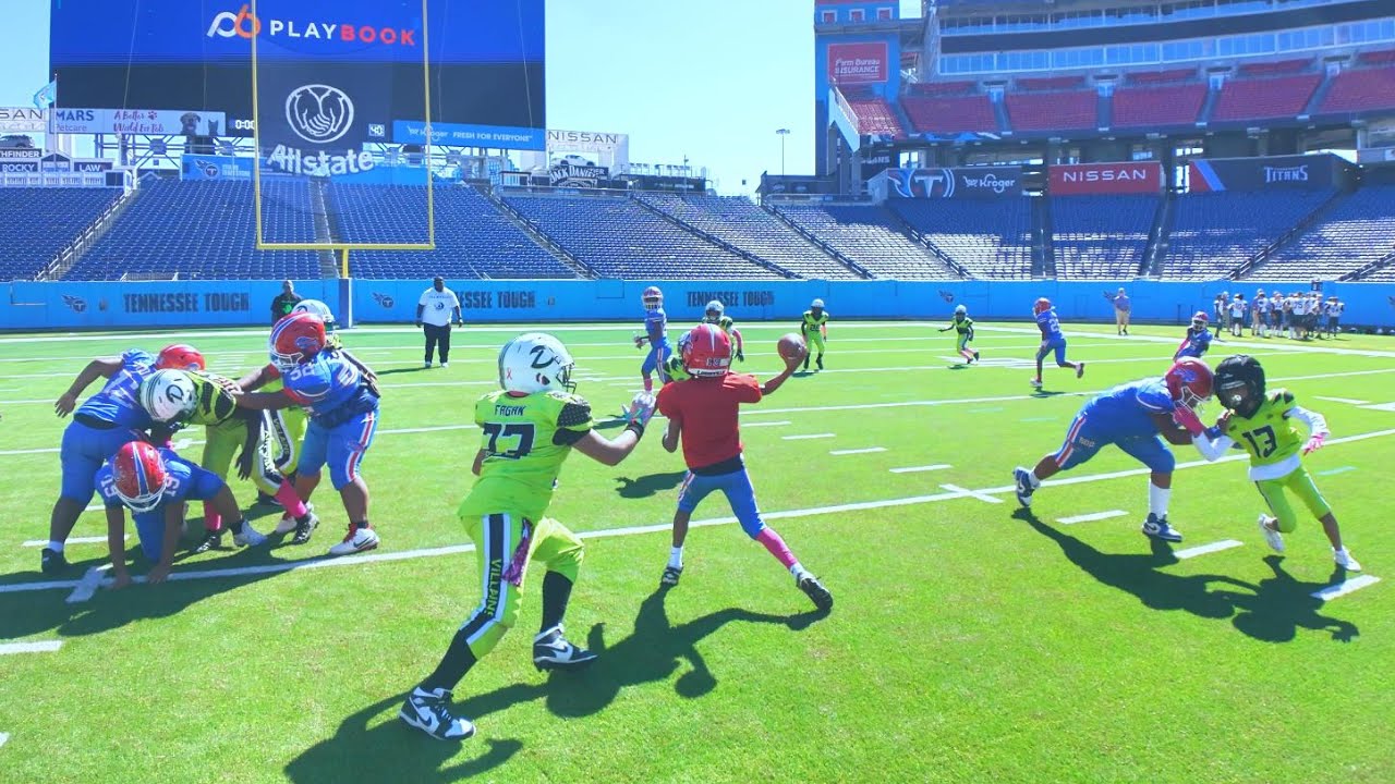 Playing in an NFL STADIUM at 9 YEARS OLD! 😳🏈 Louisville Prime Bills vs Percy Priest Ducks