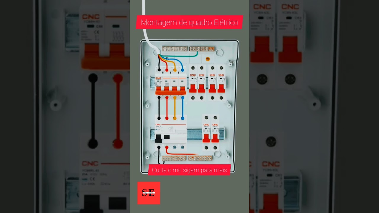 Montagem de quadro el&eacute;trico  #eletricista #eletricistaresidencial #quadroeletrico
