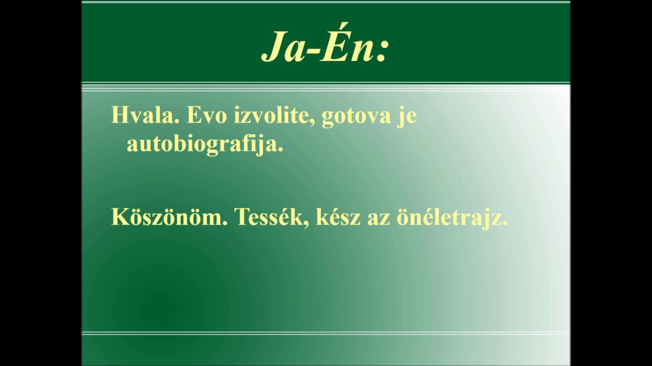Učimo mađarski jezik - U AMBASADI