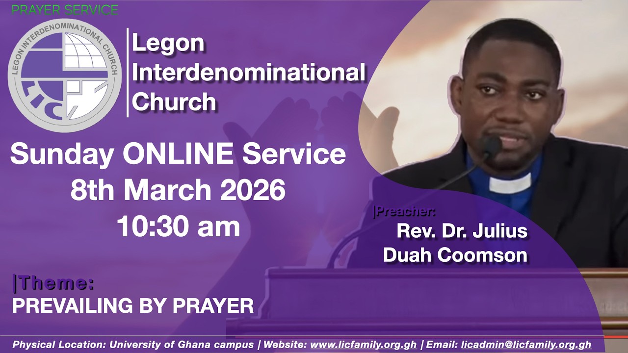 LIC Sunday Service - Prayer Service | PREVAILING BY PRAYER | 8th March 2026