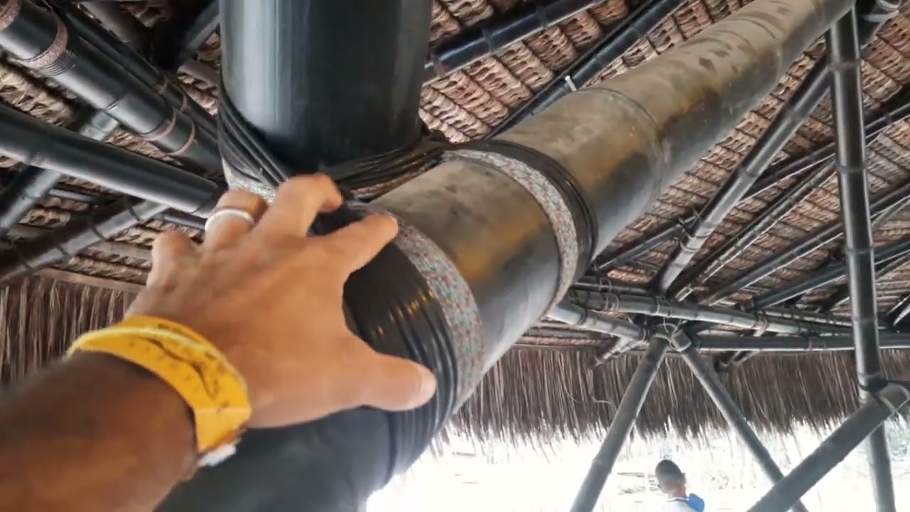 Incrível e gigante construção com bambu no Brasil