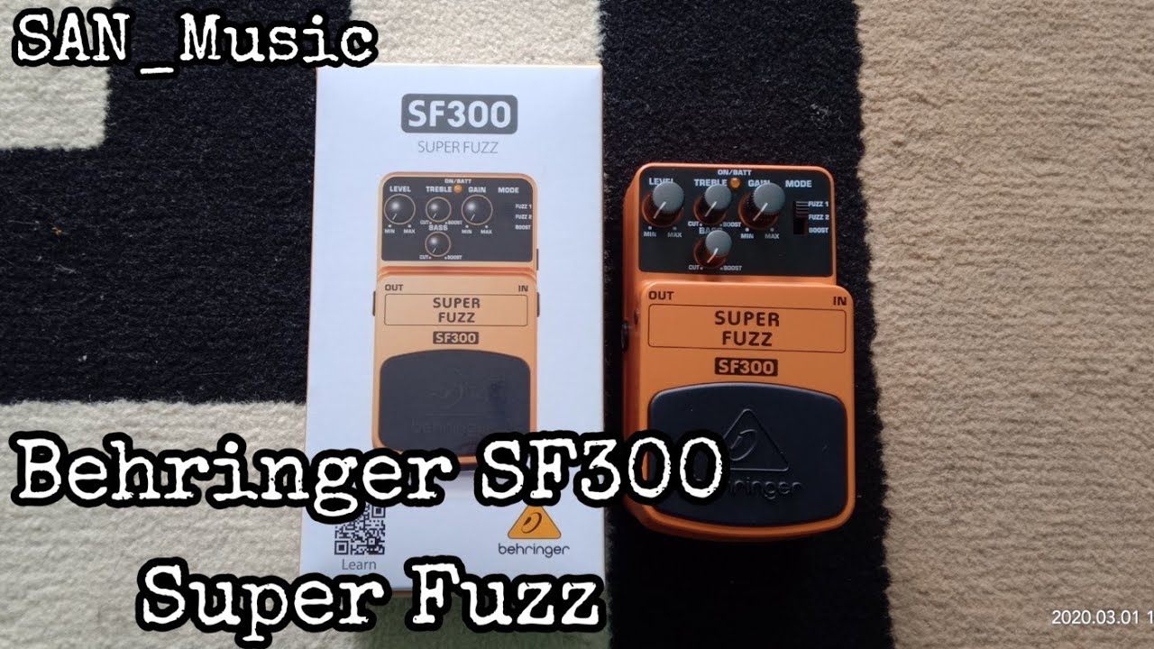 Behringer SF 300 Super Fuzz ( Review ) Sound Sample ( Unboxing )