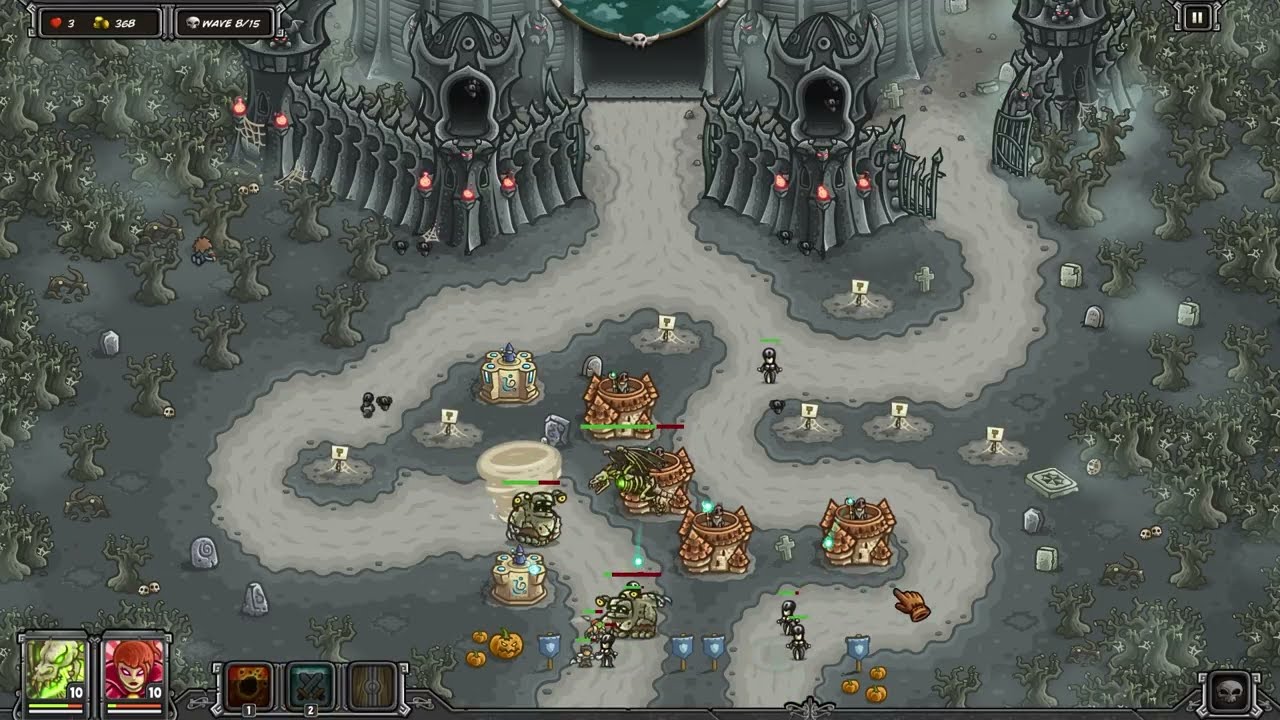 Can You Beat Kingdom Rush Frontiers? - Vasile vs Only Archmage Towers? | Bonehart Hero