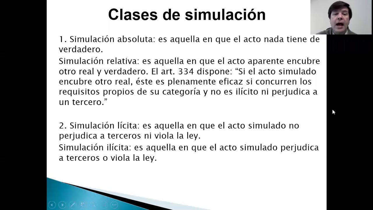 Vicios de los actos jurídicos - Simulación