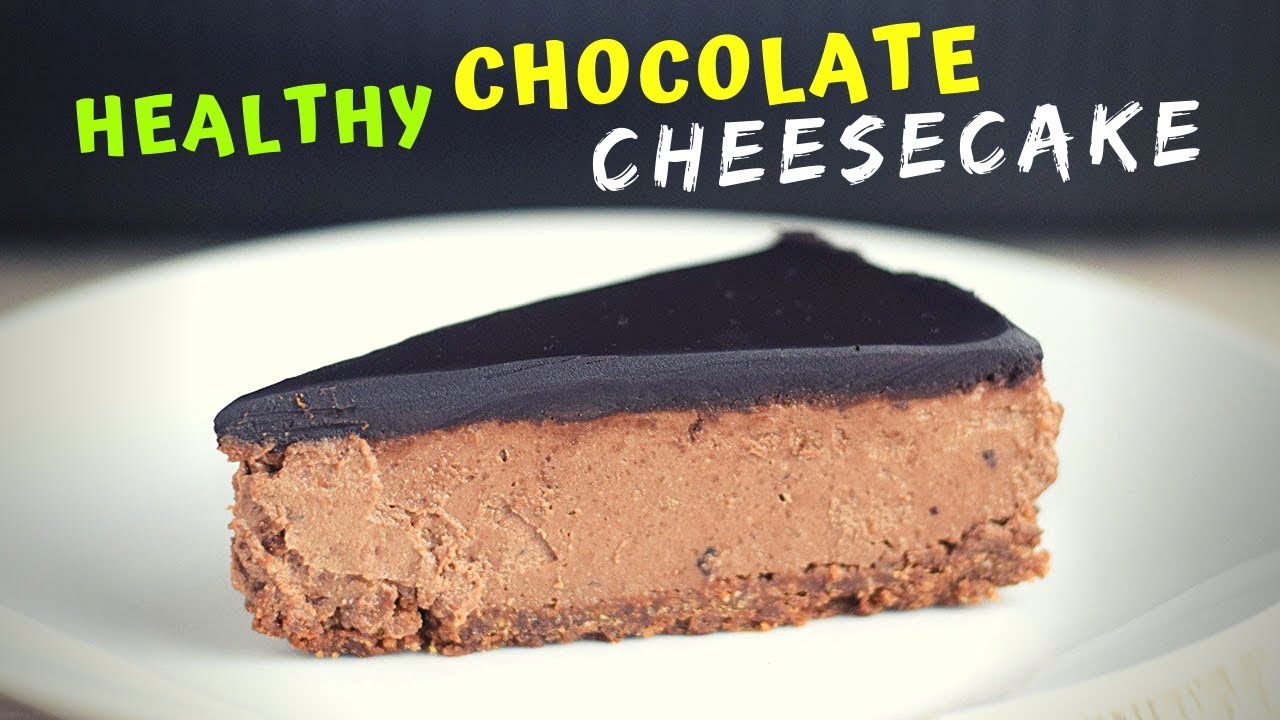 Healthy Chocolate Cheesecake (with OATMEAL CRUST!)