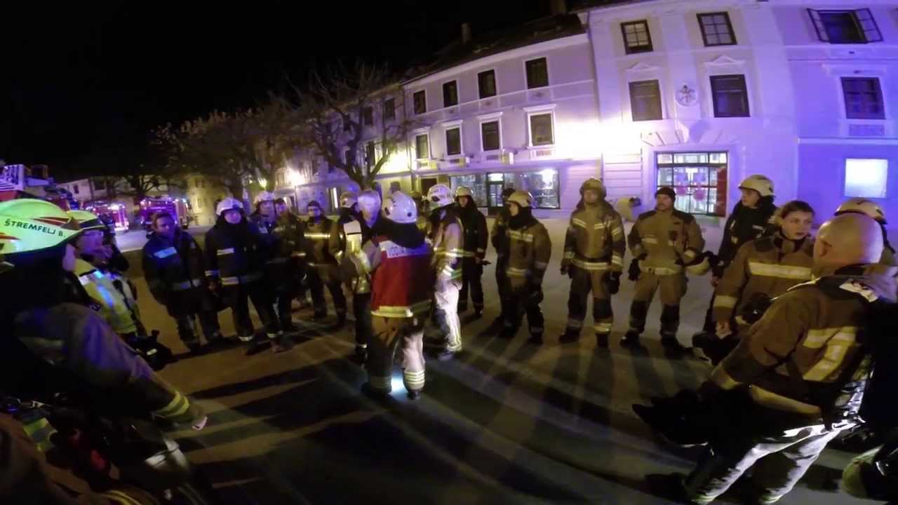 PGD Stara Loka - Požar v središču Škofje Loke 28.11.2013