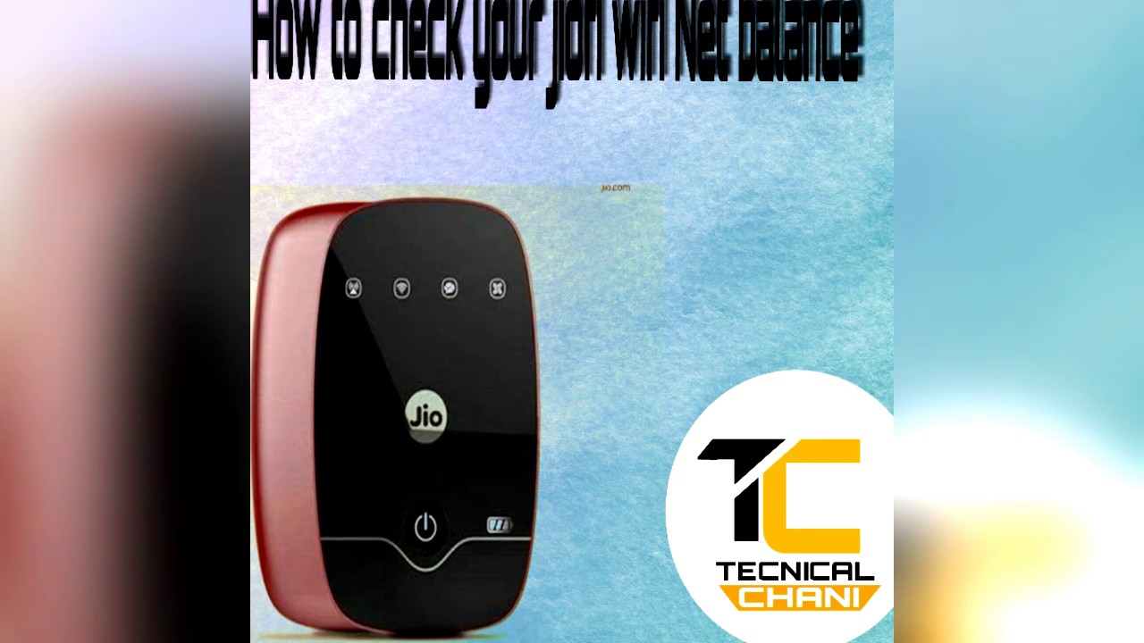 HOW TO check you jiofi wifi net balance💯💯%real