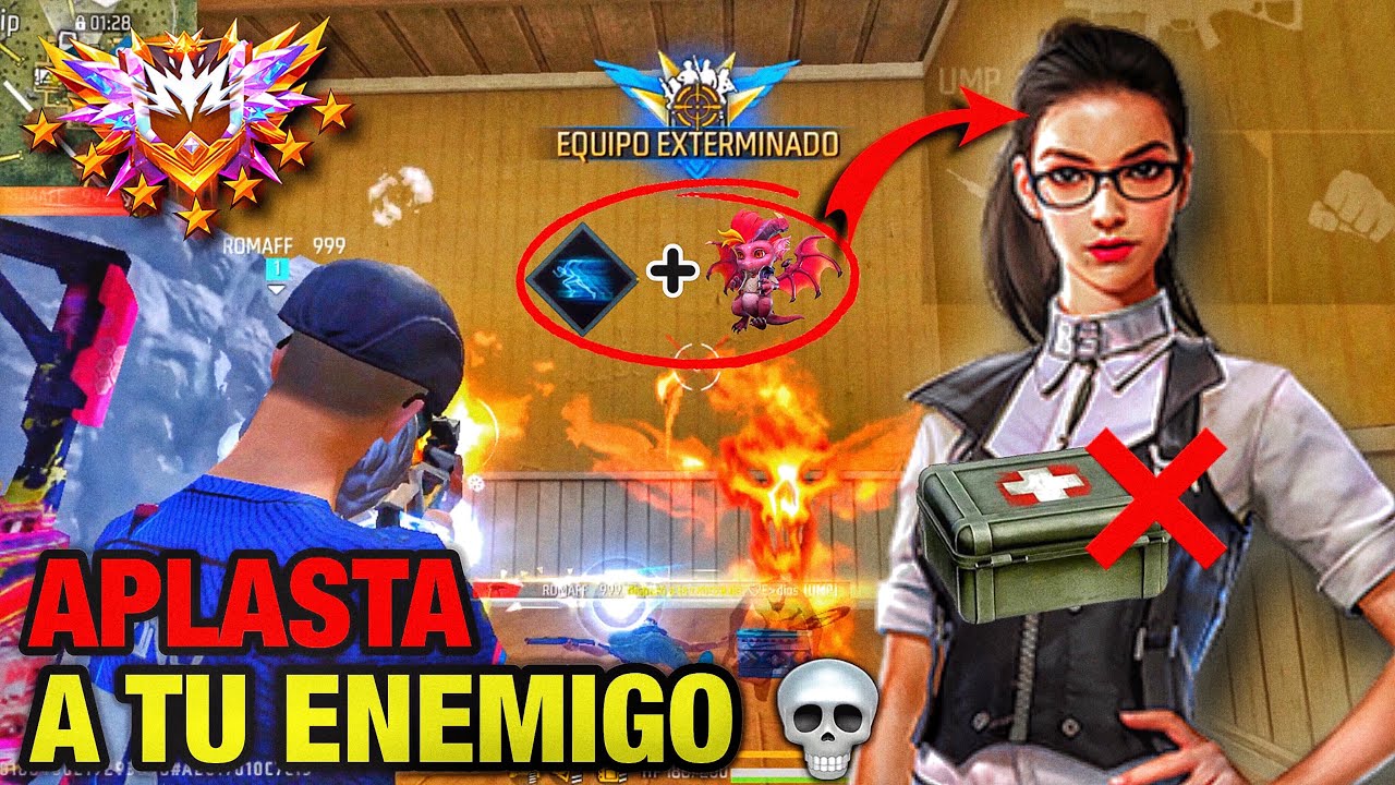 EL COMBO DE HABILIDADES más PODEROSO 💀 de todo FREE FIRE 🔥 sube a MAESTRO y a GRAN MAESTRO 👹