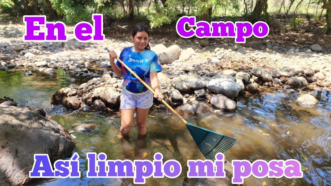 ACOMPAÑAME A LIMPIAR LA POSA DE LOS CATÁLEYOS ASI DE BONITO QUEDO 