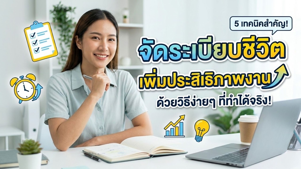 5 ทริคจัดระเบียบชีวิต พลิกโฉมการทำงานสู่การเพิ่มประสิทธิภาพขั้นสุด! 🚀
