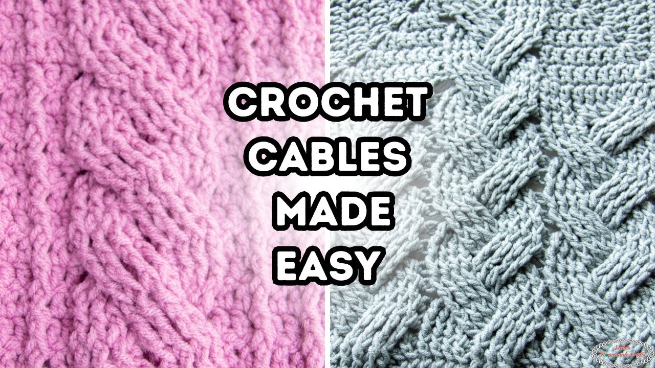 ✋ STOP! 🛑 Cables is NOT just for Knitters! You can Crochet Cables, too!