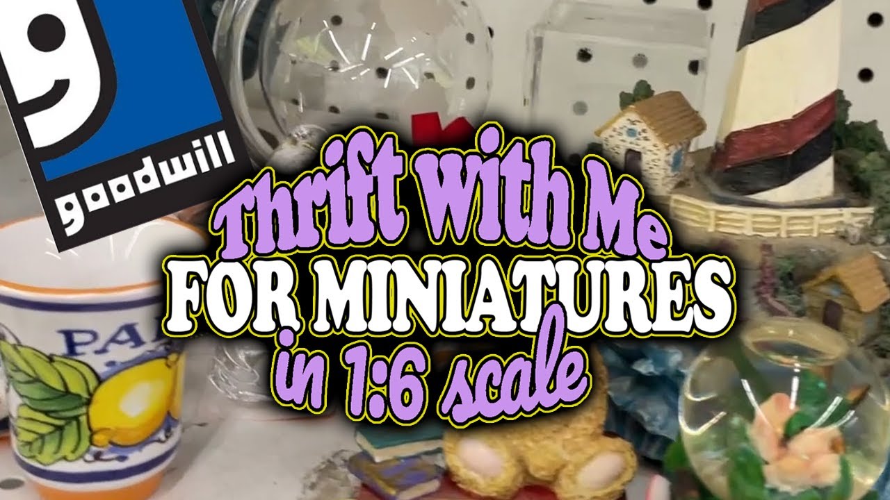 Thrift with Me at Goodwill Thrift Store for Miniatures in One Sixth Scale