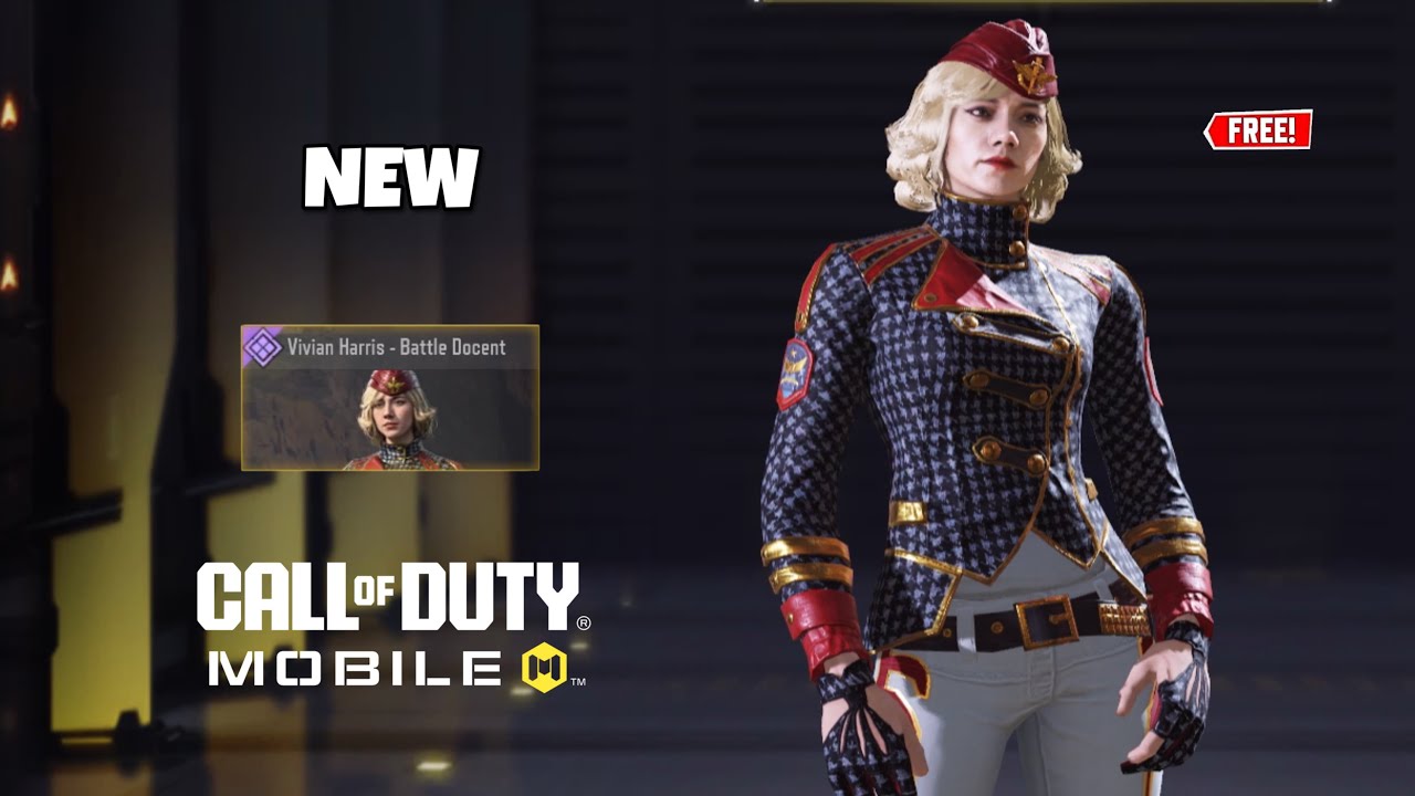 *NEW* Unlock FREE Vivian Harris - Battle Docent Skin on COD Mobile!!! | Milton37LiveCODM