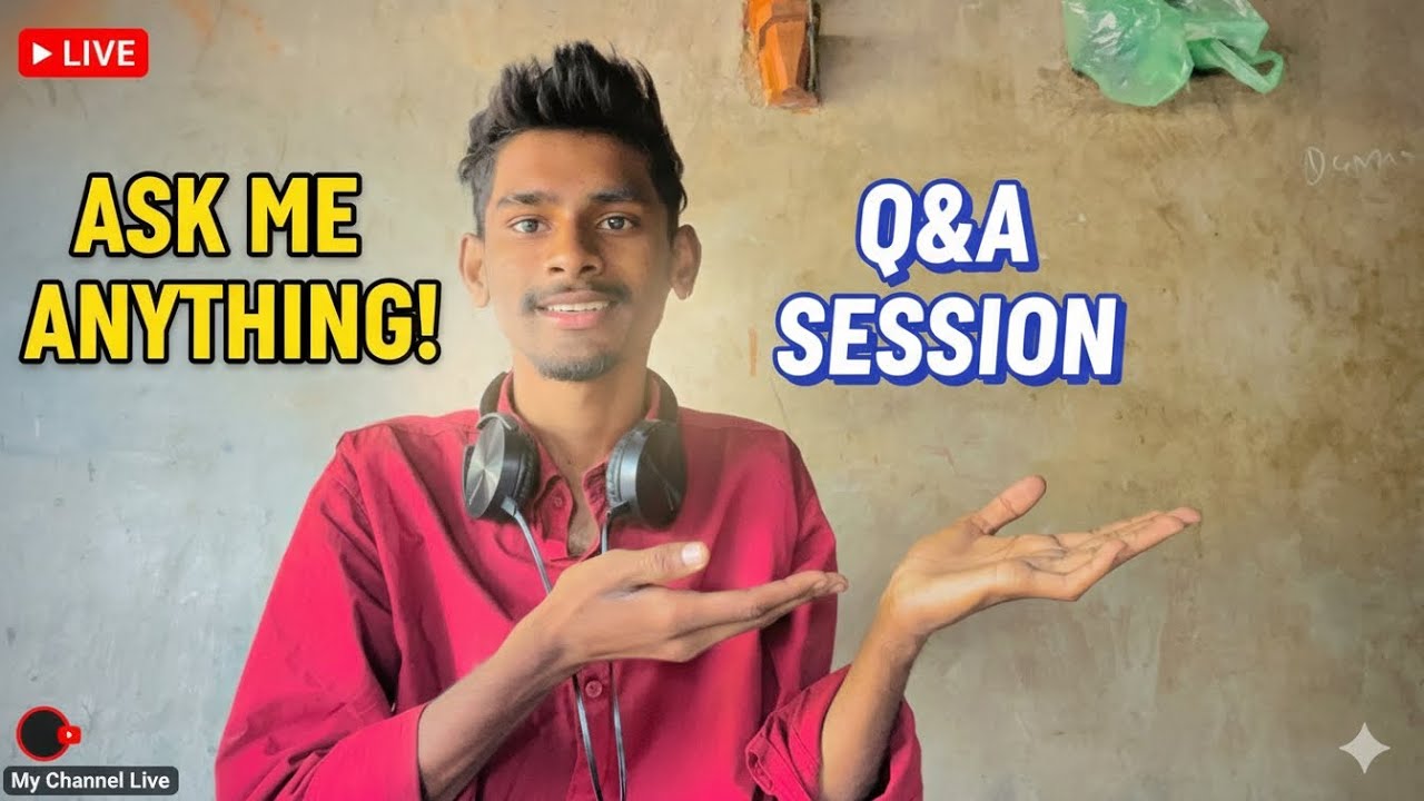 YouTube live q&a session video question video QNA, ask me anything today, live YouTube Gujarati 