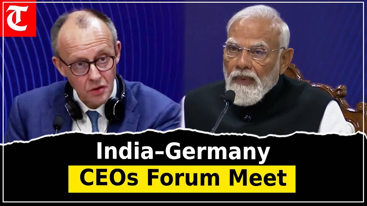 PM Modi, German Chancellor Merz Address India–Germany CEOs Forum in Ahmedabad