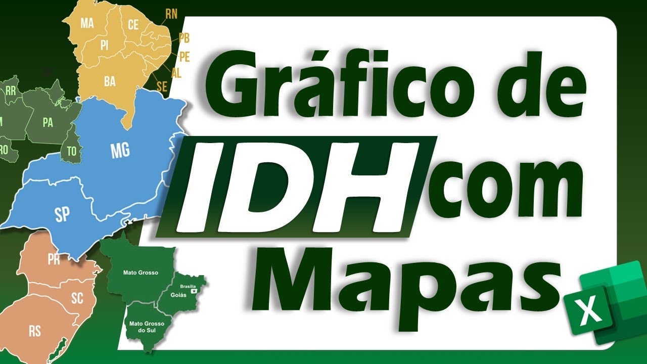 Gráfico de IDH com Mapas no Excel