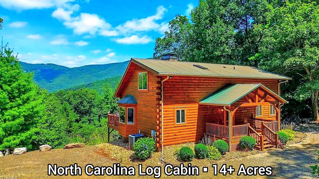 North Carolina Log Cabins For Sale | 14+ Acres | North Carolina Real Estate | Modern Amenities