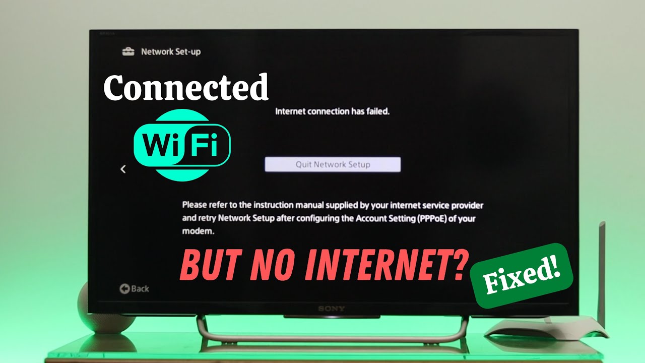 Как исправить ошибку «Подключен Wi-Fi на телевизоре Sony Bravia, но нет интернета»!