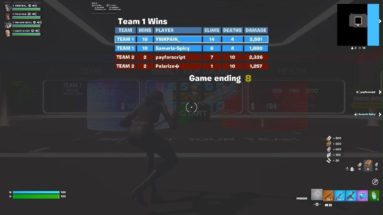 2v2 some kids on 60 ping