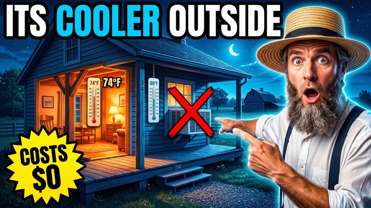 Cool Your Whole House at Night for $0... The Pre-Electricity Method That Still Works