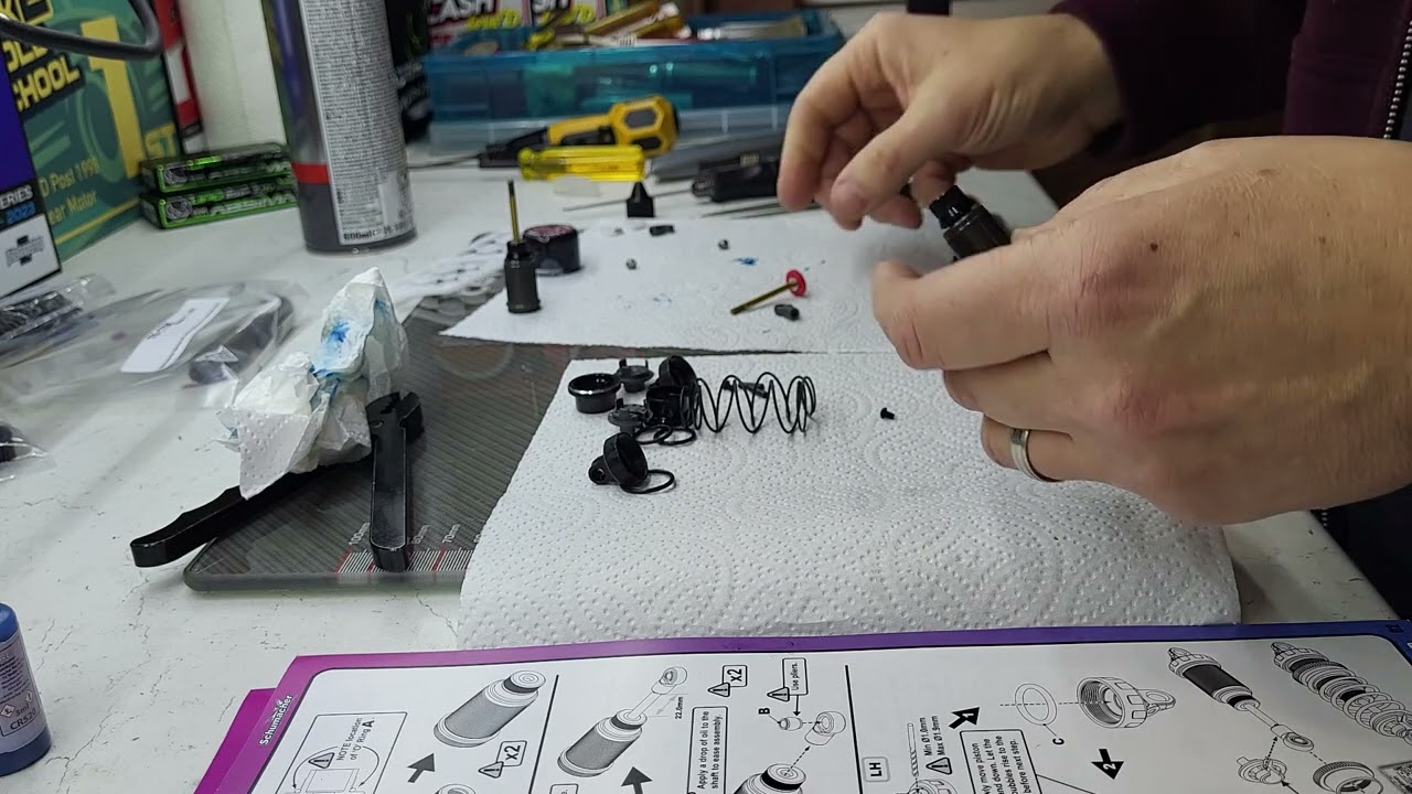 Schumacher LD3 D build start, shocks part 1
