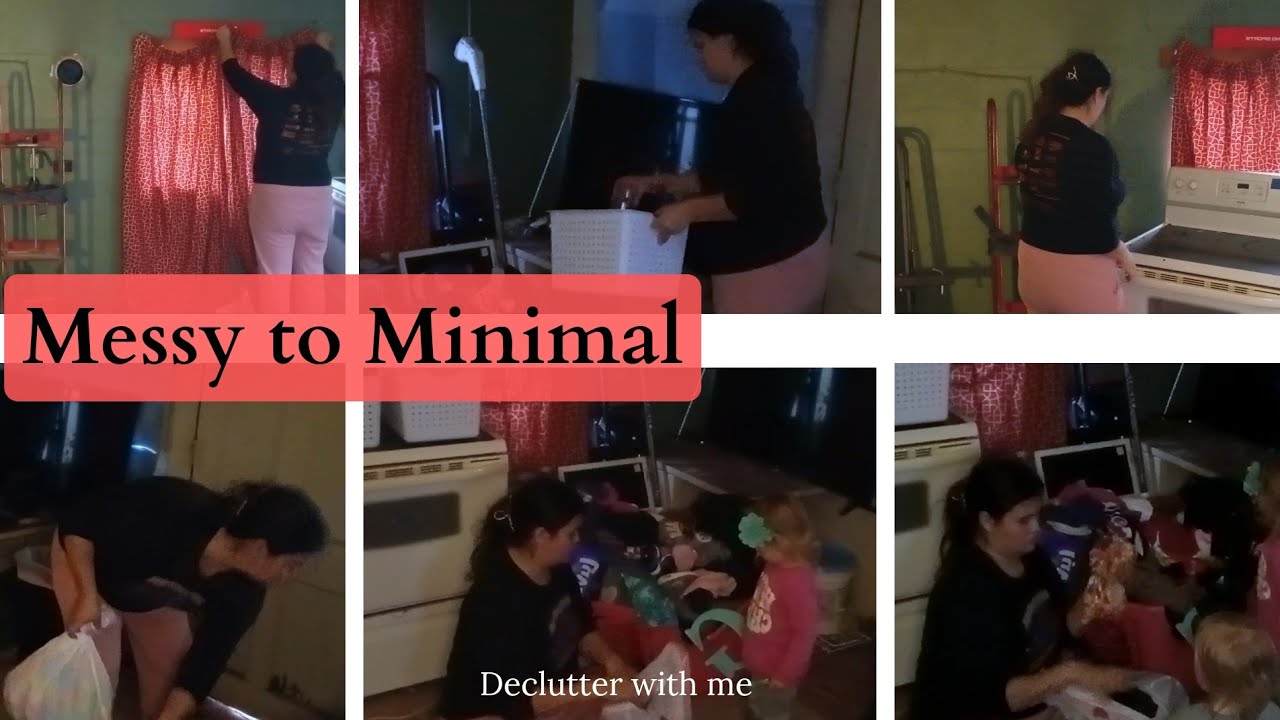 Messy to Minimal// Real life declutter// decluttering mancave